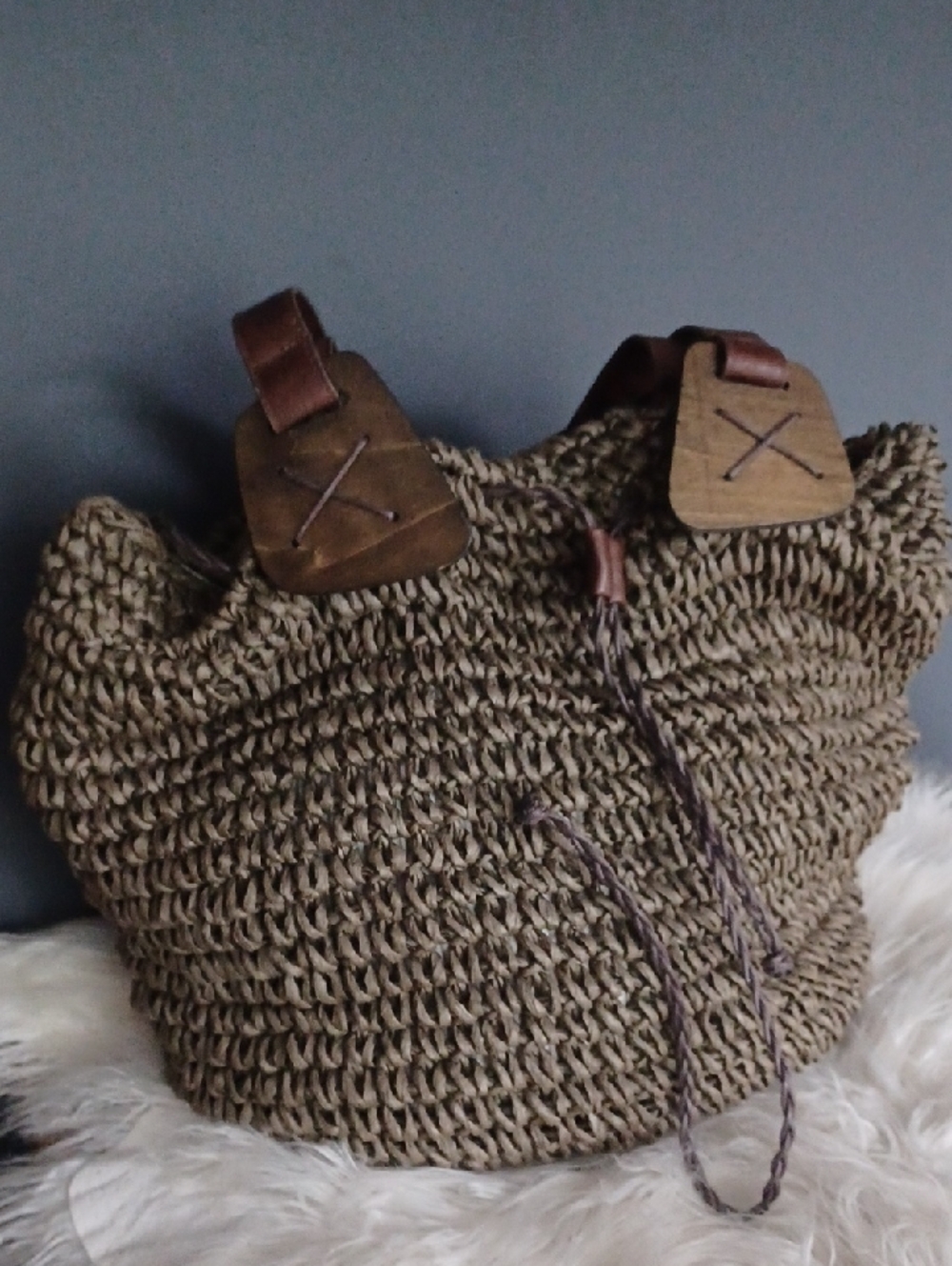 Poppie Jones Large Woven Bag